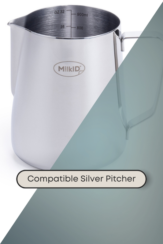 MilkID Compatible Silver Pitcher
